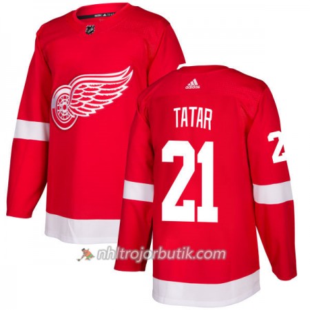Män Ishockey Detroit Red Wings Tröja Tomas Tatar 21 Adidas 2017-2018 Röd Authentic